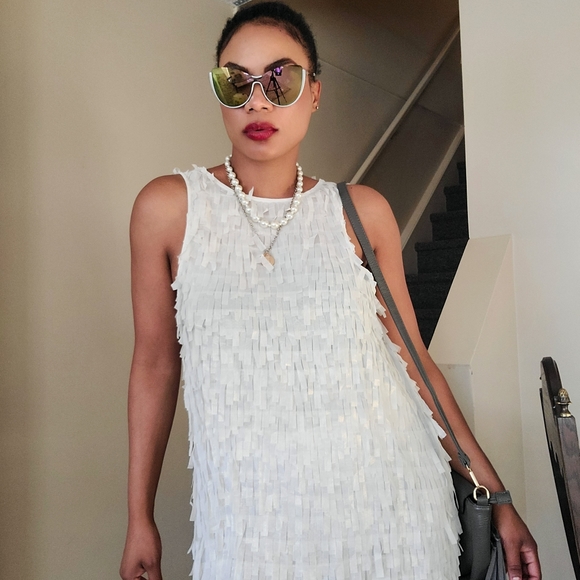 Zara Fringe Party Dress, Sz 30 - Picture 13 of 16